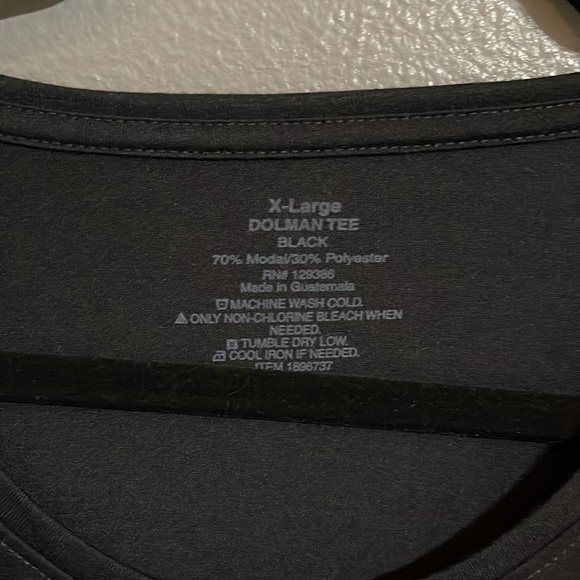 New without tags black Dolman tee -XL - Picture 2 of 3